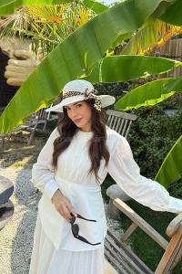 Lamelif Yazlık Hasır Vizör Şapka