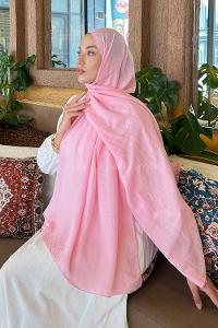 Lamelif Comfort Pamuk Şal Şeker Pembe