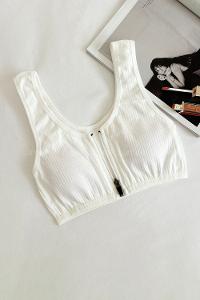 Lamelif Askılı Pedli Fermuarlı Sporcu Sütyen