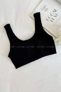 Lamelif Askılı Pedli Fermuarlı Sporcu Sütyen