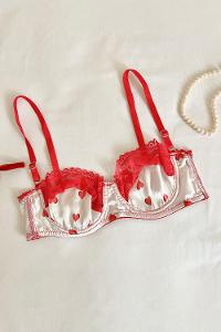 Lamelif Rhera Dantelli Saten Jartiyer Takım