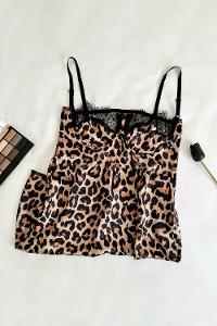 Lamelif Dantelli Saten Gecelik