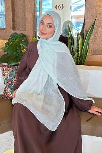 Lamelif Müslin Şal Açık Yeşil