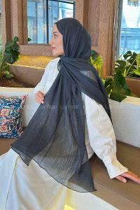 Lamelif Müslin Şal Antrasit
