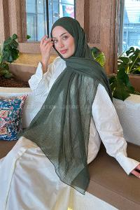 Lamelif Müslin Şal Haki