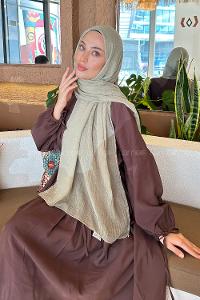 Lamelif Müslin Şal Koyu Taş