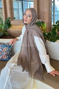 Lamelif Müslin Şal Soft Kahve