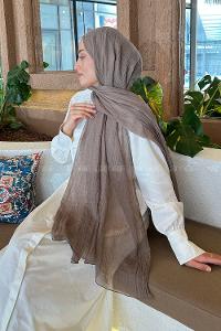 Lamelif Müslin Şal Soft Kahve