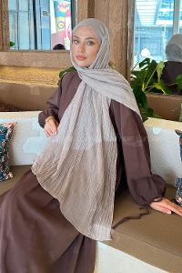 Lamelif Müslin Şal Vizonrengi