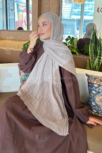 Lamelif Müslin Şal Vizonrengi