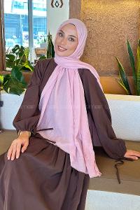 Lamelif Organik Premium Şal Şeker Pembe