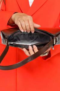 Lamelif Baget Omuz Çanta Acı Kahve