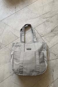 Lamelif Fermuarlı Büyük Kadın Kol Çantası Gri