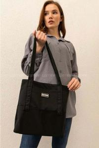 Black Without Accessories Rope Hand Bag Bag