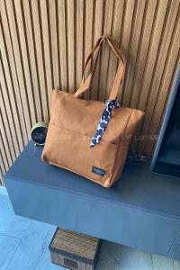 Lamelif İç Astarlı Geniş Kol Çantası Taba