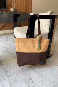 Lamelif İç Astarlı Geniş Kol Çantası Vioznrengi-Acı Kahve Garnili