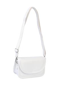 Lamelif Mini Kutu Çapraz Çanta Kadın Beyaz