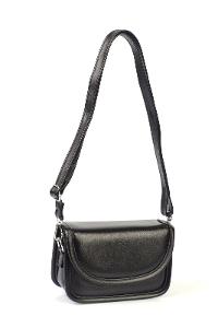 Lamelif Mini Kutu Çapraz Çanta Kadın Parlak Siyah