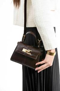 Lamelif Anastasia Model Kadın El Ve Omuz Çantası Acı Kahve