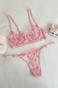 Lamelif Kalpli Bra Tül Takım