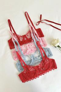 Lamelif Kalpli Bra Tül Takım