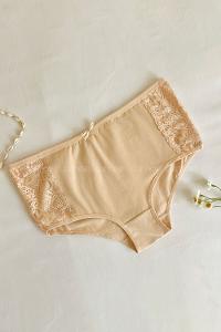 Lamelif Kotton Bayan Yüksekbel Dantel Külot