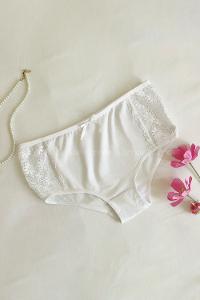 White Cotton Fabric Scanties