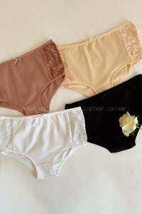 White Cotton Fabric Scanties