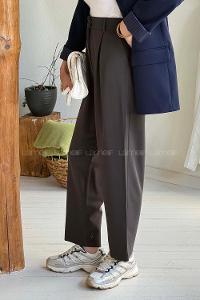 Lamelif Poliviskon Pantolon Acı Kahve