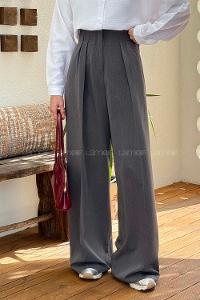 Smoked Viscose Fabric Elastan Polyester High Waist Material Pants