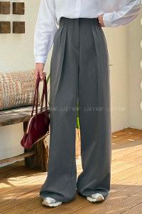 Smoked Viscose Fabric Elastan Polyester High Waist Material Pants