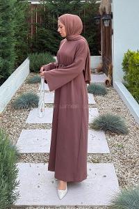 Lamelif İki İplik Oysho Elbise  Mocha mousse