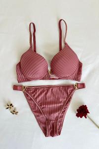 Rose Cotton Fabric Underwire Unsupport 