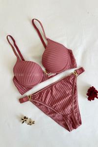 Rose Cotton Fabric Underwire Unsupport 