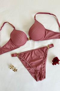 Rose Cotton Fabric Underwire Unsupport 