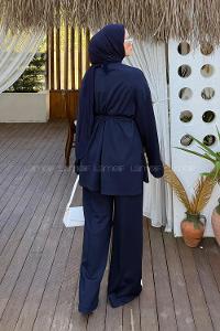Lamelif Oysho İkili Tesettür Takım Lacivert