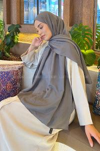 Lamelif Comfort Pamuk Şal Füme