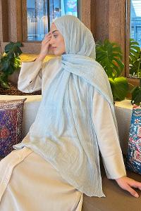 Lamelif Müslin Şal Turkuaz