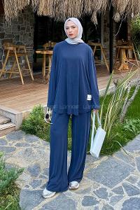 Lamelif Armalı İkili Takım Lacivert