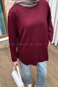 Lamelif Basic Sweat Bordo