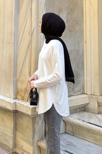 Lamelif Basic Sweat Beyaz