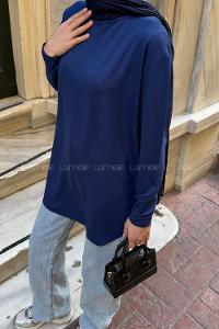 Lamelif Basic Sweat Lacivert