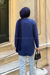 Lamelif Basic Sweat Lacivert