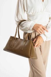 Lamelif Zeına Model Kadın El Ve Omuz Çantası Soft Kahve