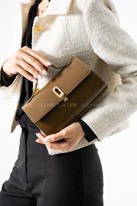 Lamelif Leına Model Kadın Çapraz Çantası Soft Kahve