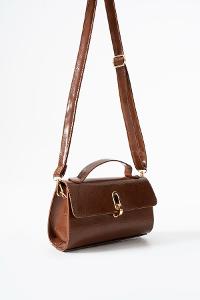 Lamelif Leına Model Kadın Çapraz Çantası Taba