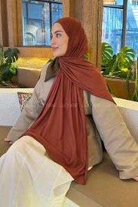 Modalamelif Koyu Kiremit Penye Şal