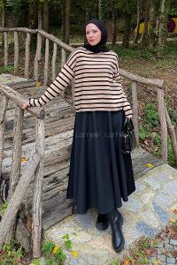 Camel Turtle Neck Long Arm Jumper