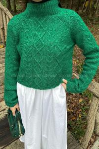 Emerald Green Neckband Long Arm Jumper