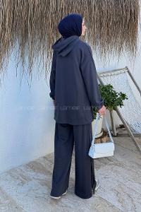 Lamelif Kanguru Cep İkili Takım Antrasit